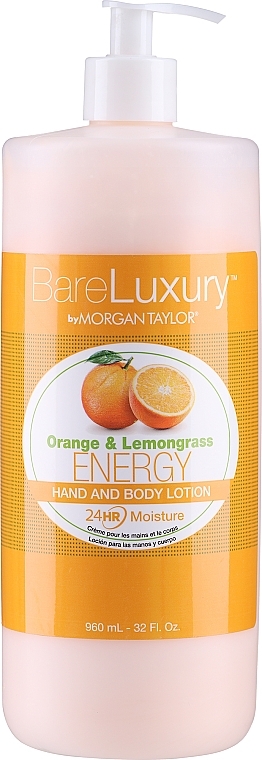 Hand-und Körpercreme Orange und Zitronengras - Morgan Taylor Bare Luxury Energy Orange & Lemongrass Hand And Body Lotion — Bild N1