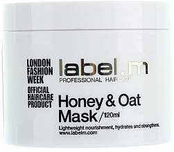 Düfte, Parfümerie und Kosmetik Nährende Haarmaske mit Honig und Hafer - Label.m Nourishing Mask Honey and Oats