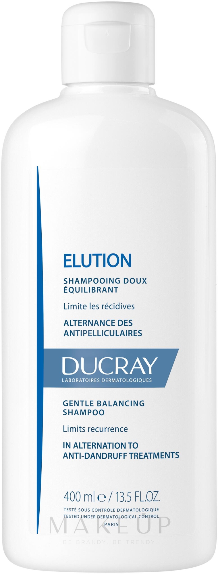 Sanftes beruhigendes und balancierendes Anti-Schuppen Shampoo - Ducray Elution Gentle Balancing Shampoo — Bild 400 ml