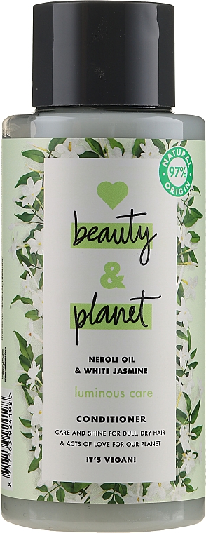 Haarspülung mit Neroliöl und weißem Jasmin für stumpfes und trockenes Haar - Love Beauty&Planet Neroli Oil & White Jasmine Conditioner — Bild N1