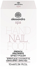 Nagellack für French-Maniküre - Alessandro International Spa Pro White French Effect Polish  — Bild N2