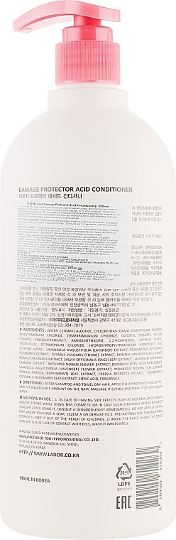 Conditioner für trockenes Haar - La'dor Damaged Protector Acid Conditioner — Bild N2
