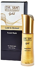 Pflegende Anti-Aging Gesichtsmaske mit Gold und Retinol - Dr. Sea Gold & Retinol Facial Mask — Bild N2