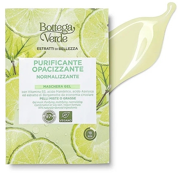 Maskengel mit Vitamin B3 - Bottega Verde Beauty Extracts Vitamin B3 Gel Mask — Bild N1