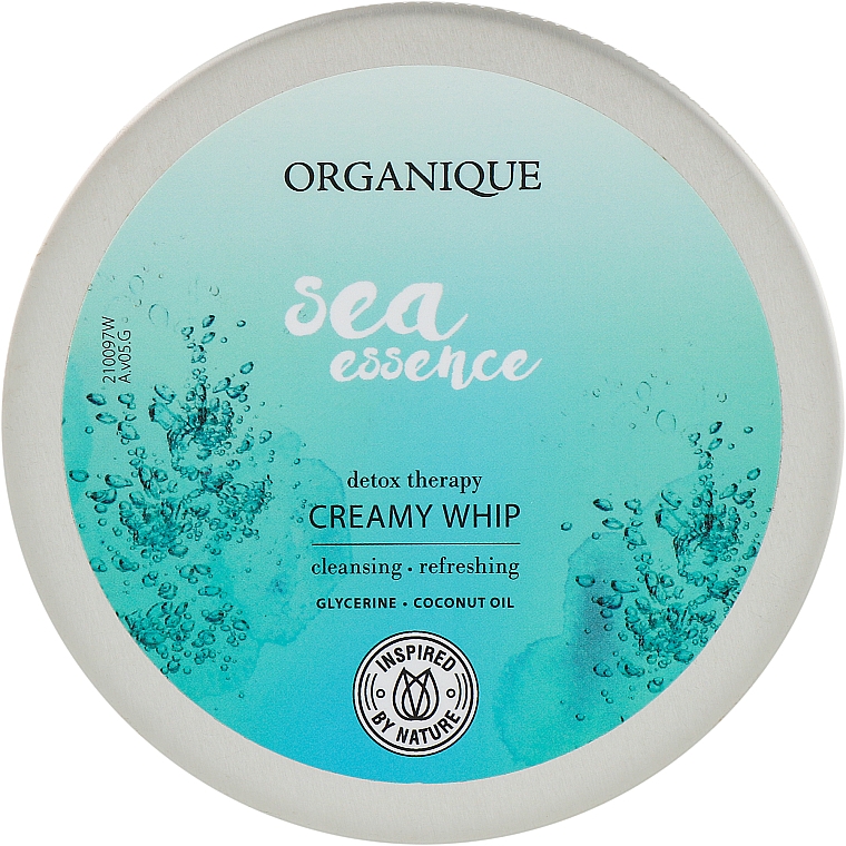 Entgiftender Körperschaum mit Glycerin und Kokosöl - Organique Sea Essence Creamy Whip — Bild N1