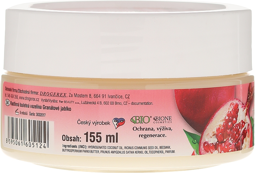 Kosmetische Vaseline mit Granatapfel und Antioxidantien - Bione Cosmetics Pomegranate Plant Vaseline With Antioxidants — Bild N3