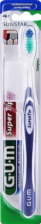 Zahnbürste mittel violett - G.U.M Super Tip Medium Toothbrush — Bild N1