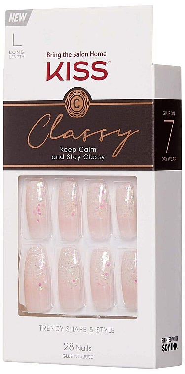 Künstliche Nägel mit Klebstoff 28 St. - Kiss Classy L Long Nails  — Bild N2
