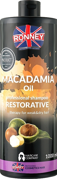 Stärkendes Shampoo mit Macadamiaöl für trockenes und schwaches Haar - Ronney Macadamia Oil Restorative Szampoo — Foto N2
