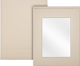 Düfte, Parfümerie und Kosmetik Klappbarer Taschenspiegel beige - MakeUp Pocket Mirror Beige