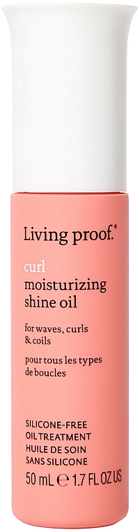 Feuchtigkeitsspendendes Öl für lockiges und welliges Haar - Living Proof Curl Moisturizing Shine Oil — Bild N1