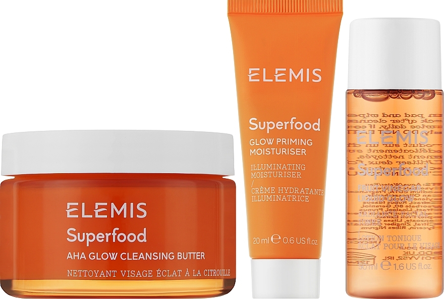 Set - Elemis Superfood Skincare The Glow-Getters Triology (f/oil/90g + f/cr/20ml + f/toner/50ml) — Bild N2