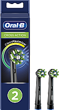 GESCHENK! Ersatzkopf für elektrische Zahnbürste 2 St. - Oral-B Cross Action Black Power Toothbrush Refill Heads — Bild N1