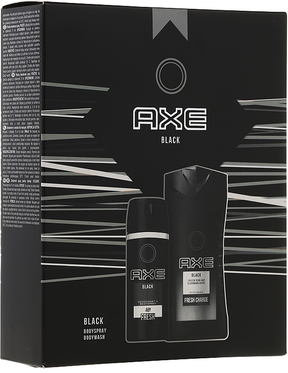 Körperpflegeset - Axe Black (Duschgel 250ml + Deospray 150ml) — Bild N1