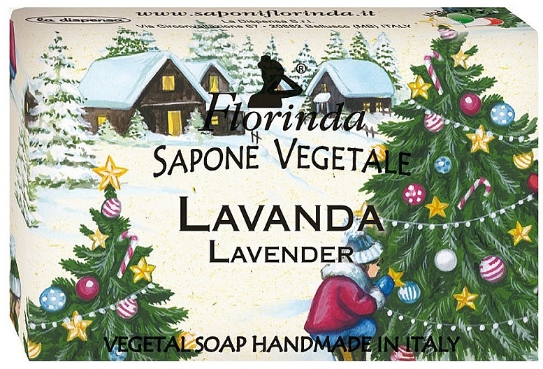 Pflanzenseife - Florinda Special Christmas Lavender Vegetal Soap Bar  — Bild N1