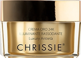 Düfte, Parfümerie und Kosmetik Aufhellende und straffende Creme für das Gesicht - Chrissie 24k Gold Cream Illuminating And Firming 