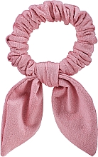 Düfte, Parfümerie und Kosmetik Scrunchie-Haargummi mit Ohren Bunny dunkelrosa - MAKEUP Bunny Ear Soft Suede Hair Tie