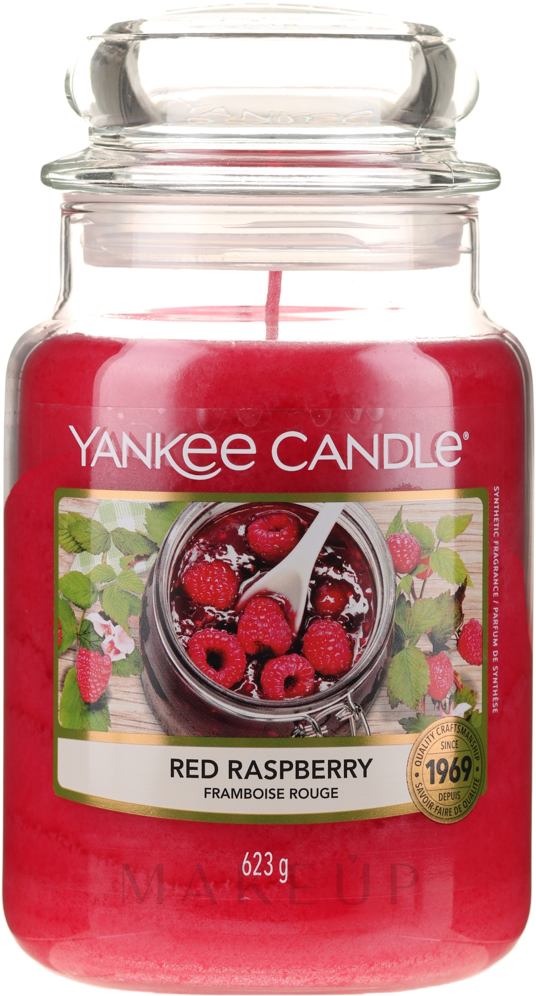 Duftkerze im Glas Red Raspberry - Yankee Candle Red Raspberry Jar — Bild 623 g