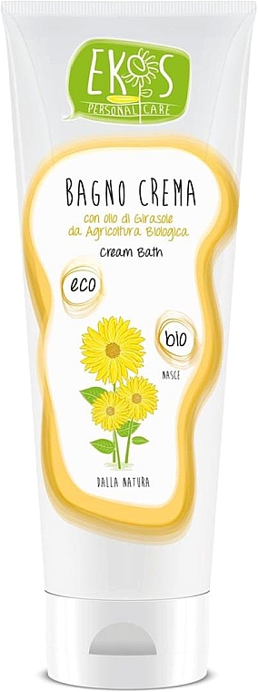 Badecreme mit Bio-Sonnenblumenöl - Ekos Personal Care Bagno Cream Bath — Bild N1