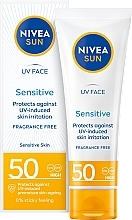 Düfte, Parfümerie und Kosmetik Sonnenschutzcreme für empfindliche Haut - Nivea Sun Sensitive Skin SPF50 High