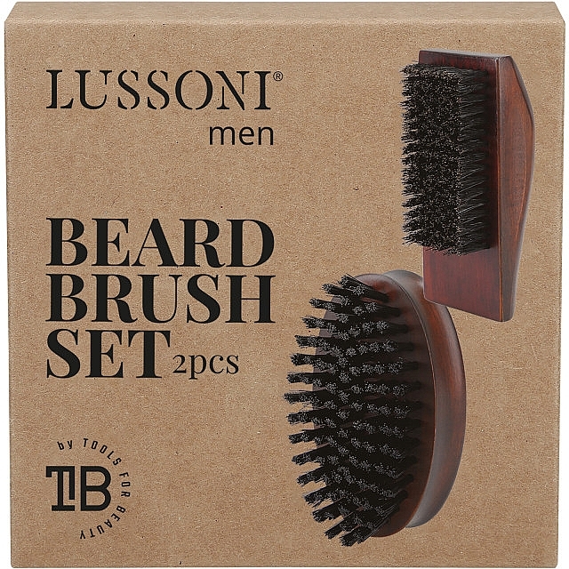 Bartbürsten-Set 2 St. - Lussoni Men Baerd Brush Set — Bild N3