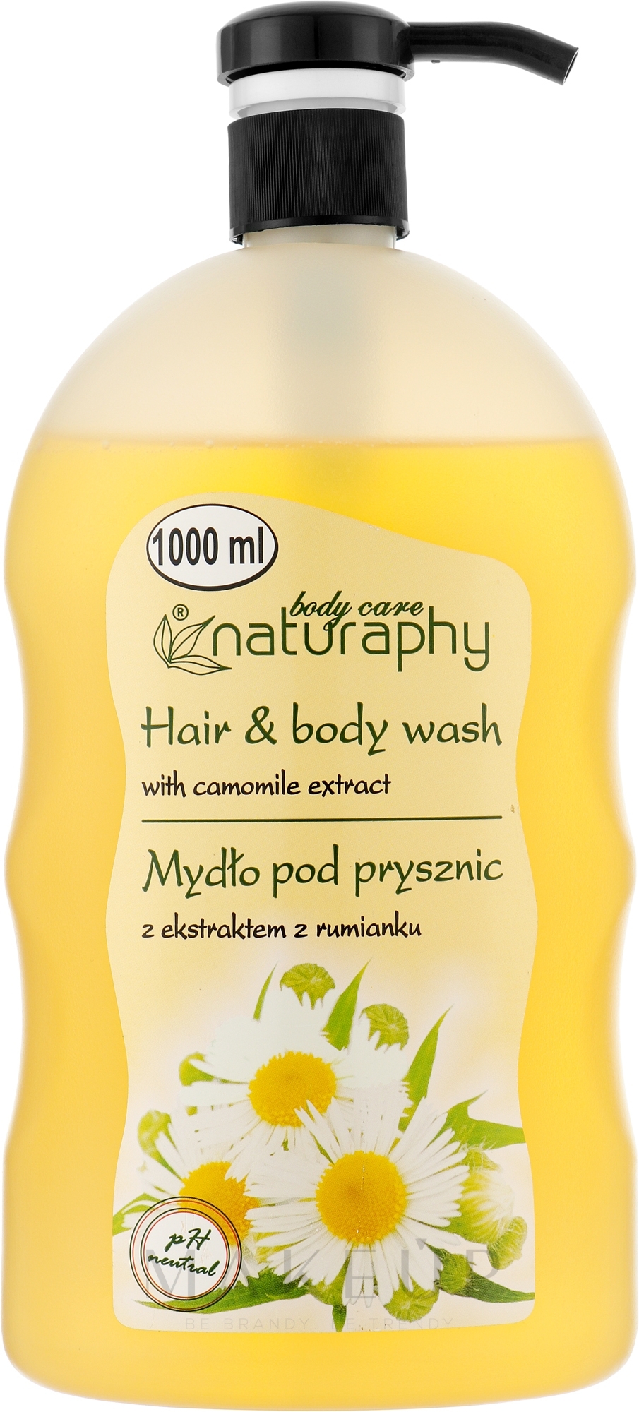 Duschgel für Haar und Körper mit Kamillenextrakt - Naturaphy — Bild 1000 ml