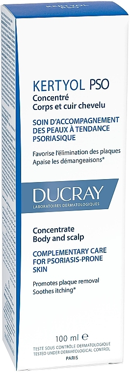 Pflegendes Körper- und Kopfhautkonzentrat für lokale Anwendung für zu Psoriasis neigende Haut - Ducray Kertyol P.S.O. Concentrate Local Use — Bild N3