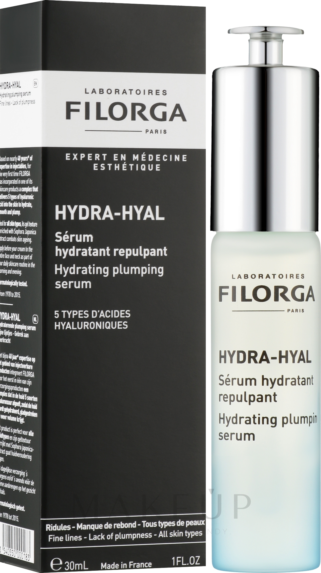 Feuchtigkeitsspendendes und revitalisierendes Gesichtsserum - Filorga Hydra-Hyal Hydrating Plumping Serum — Bild 30 ml