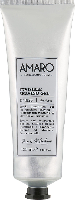 Klares Rasiergel - FarmaVita Amaro Invisible Shaving Gel — Bild N1