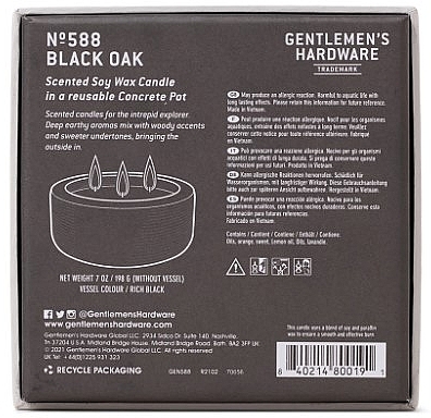 Duftkerze 3 Dochte - Gentleme's Hardware Soy Wax Candle 588 Black Oak — Bild N4