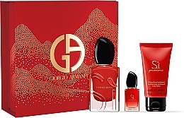 Giorgio Armani Si Passione - Set (Eau de Parfum/50ml + Eau de Parfum/7ml + Körperlotion/50ml)  — Bild N1