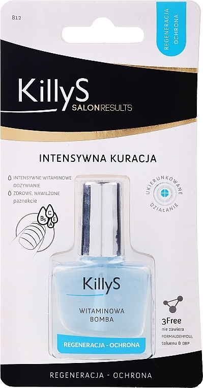 Intensiv regenerierende, feuchtigkeitsspendende und schützende Nagelbehandlung mit Arganöl und Vitaminen - KillyS Vitamin Bomb — Bild N1