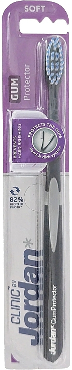 Zahnbürste weich schwarz - Jordan Clinic Gum Protector Soft Toothbrush — Bild N1