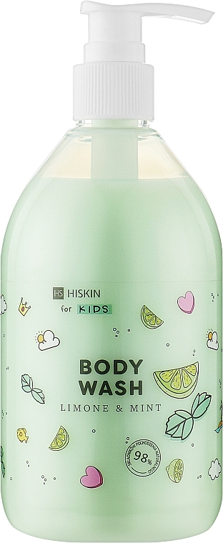 Baby-Duschgel Zitrone und Minze - HiSkin Kids Body Wash Limone & Mint — Bild N1