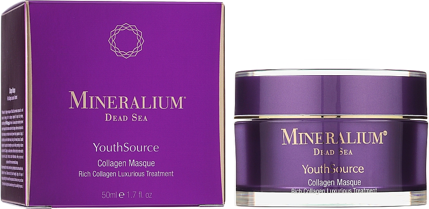 Reichhaltige luxuriöse Gesichtsmaske mit Kollagen - Minerallium Youth Source Collagen Masque — Bild N1