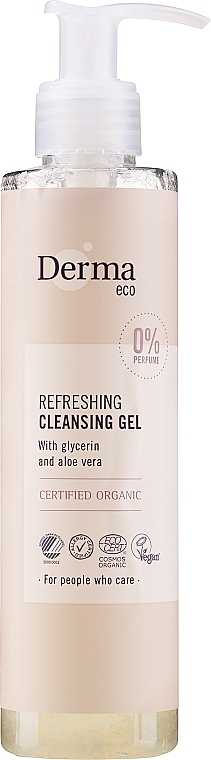 Waschgel mit Glycerin und Aloe Vera - Derma Eco Refreshing Cleansing Gel — Bild N1