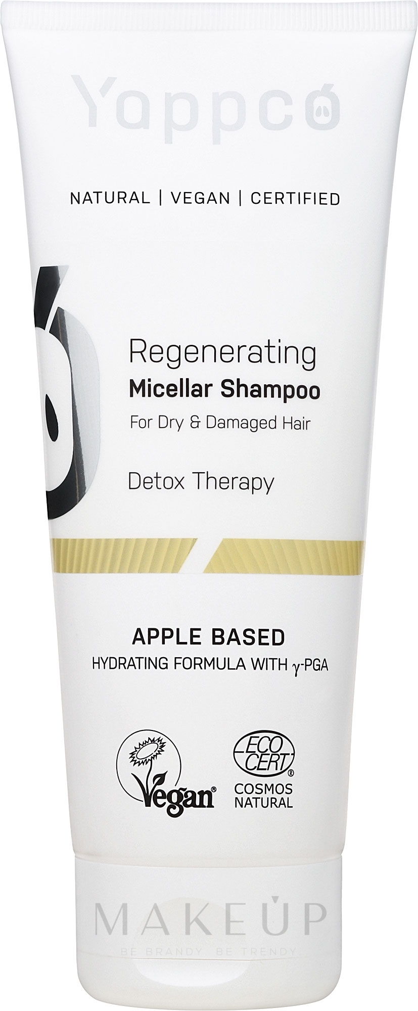 Regenerierendes Mizellen-Shampoo für trockenes und strapaziertes Haar - Yappco Regenerating Micellar Shampoo — Bild 200 ml