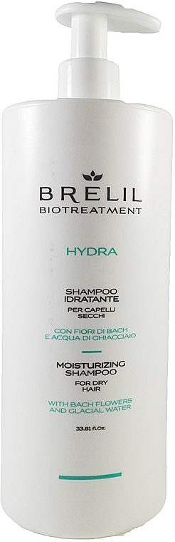 Shampoo für trockenes Haar mit Bachblüten und Gletscherwasser - Brelil Bio Treatment Hydra Shampoo — Bild N2