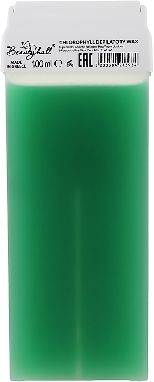 Breiter Roll-on-Wachsapplikator Chlorophyll - Beautyhall Chlorophyll Depilatory Wax — Bild N1