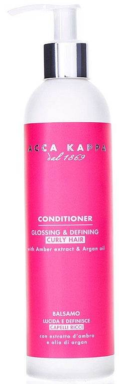 Haarspülung mit Bernstein-Extrakt und Arganöl für lockiges Haar - Acca Kappa Glossing & Defining Conditioner For Curly Hair — Bild N1