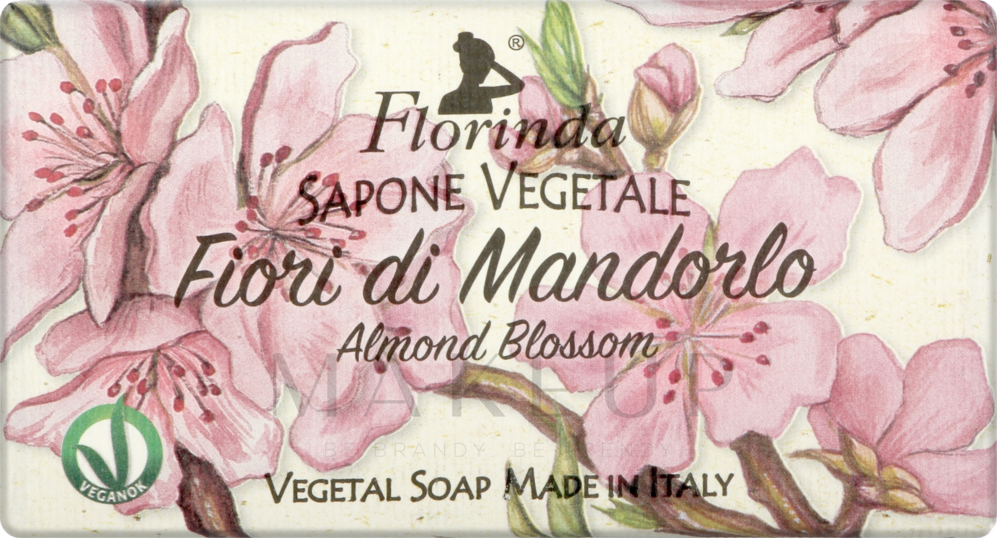Natürliche Seife Mandelblüte - Florinda Sapone Vegetale Almond Blossom — Bild 100 g