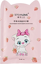 Düfte, Parfümerie und Kosmetik Feuchtigkeitsspendende Handmaske mit Erdbeerextrakt - Sersanlove Mask