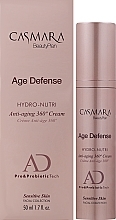 Feuchtigkeitsspendende und nährende Anti-Aging Gesichtscreme mit pro- und präbiotischem Komplex - Casmara Age Defense Cream — Bild N2