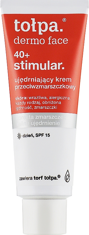 Festigende und straffende Anti-Falten Gesichtscreme 40+ SPF 15 - Tolpa Dermo Face Stimular 40+ Cream SPF15 — Bild N1