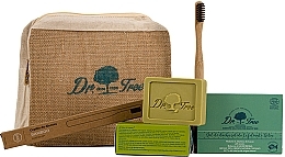 Düfte, Parfümerie und Kosmetik Set - Dr. Tree (shm/75g + sh/gel/120g + bag/1pc + toothbrush/1pc)