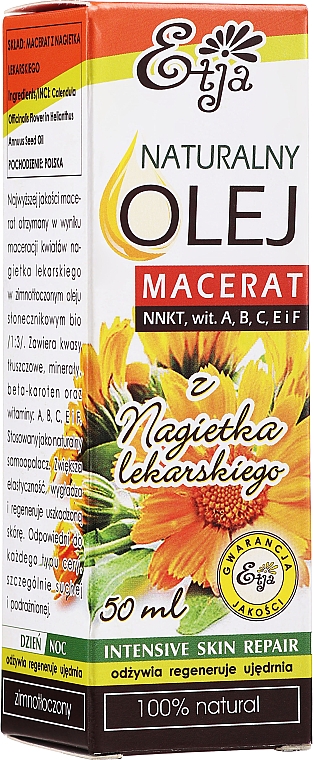 Natürliches Mazeratöl mit Ringelblume - Etja Natural Calendula Oil — Bild N1