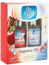 Düfte, Parfümerie und Kosmetik Duftölset - Pan Aroma Fragrance Oil Apple & Cinnamon & Fresh Linen (Duftöl 2x10ml) 