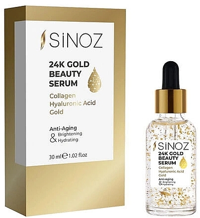 Gesichtsserum mit 24 Karat Gold  - Sinoz 24K Gold Beauty Serum  — Bild N1