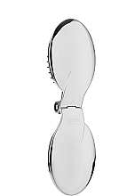 Faltbare Haarbürste mit Spiegel silber - Janeke Folding Hair-Brush With Mirror — Bild N2
