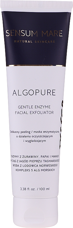 Mildes Gesichtspeeling mit Enzymen und Seealgen - Sensum Mare Algopure Gentle Enzyme Facial Exfoliator — Bild N1